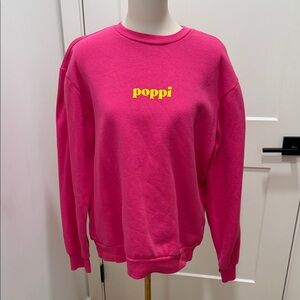 Poppi Soda Pink Crewneck Sweatshirt